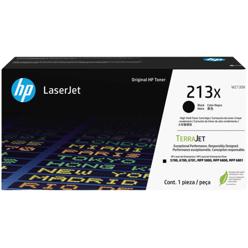 HP 213X / W2130X sort XL toner - Original