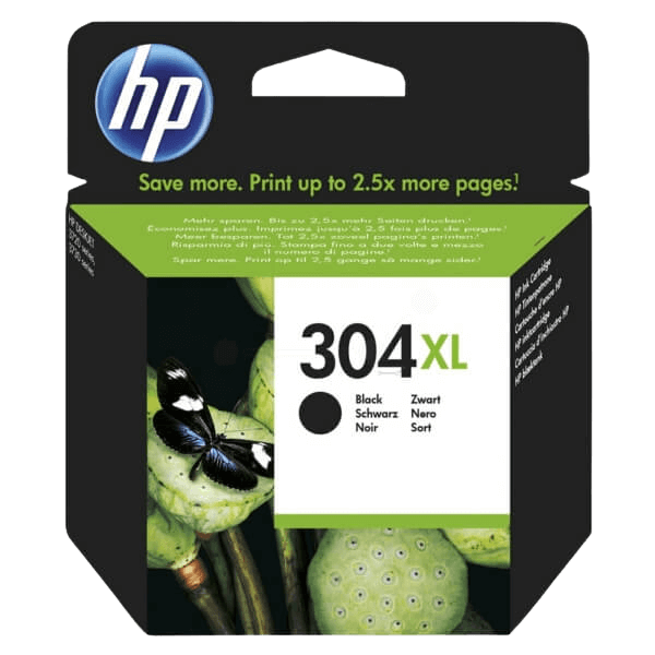 HP 304 / N9K08AE sort XL blækpatron - Original