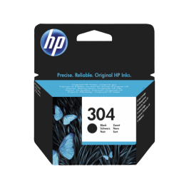 HP 304BK / N9K06AE sort blækpatron - Original