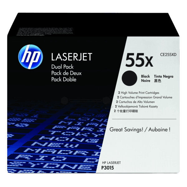 HP 55X / CE255XD sort twin pack toner - Original