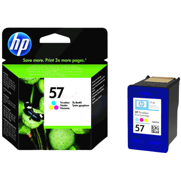 HP 57 / C6657AE 3 farver i én XL blækpatron - Original