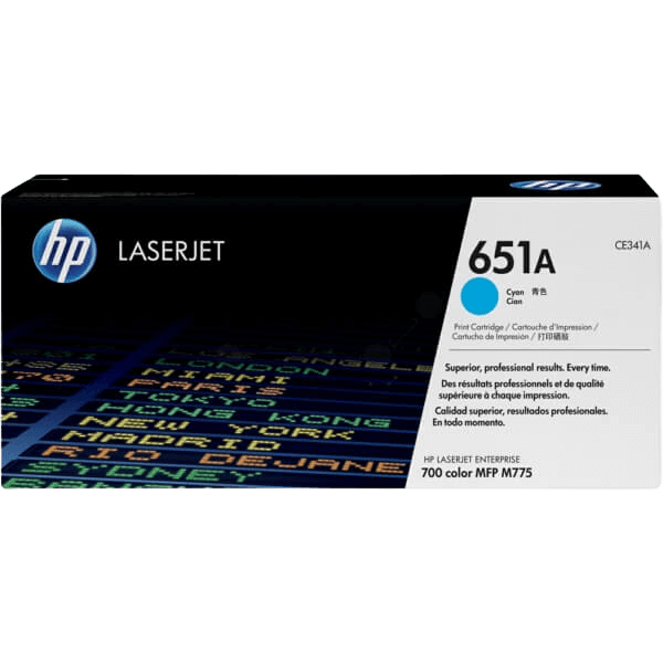 HP 651A / CE341A cyan toner - Original