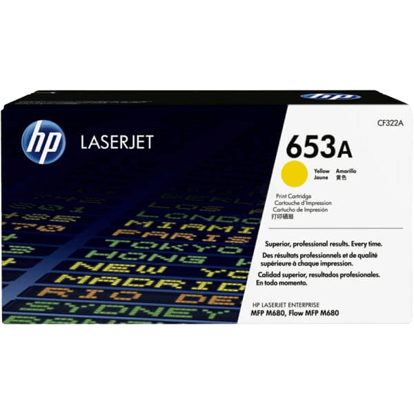 HP 653A / CF322A gul toner - Original