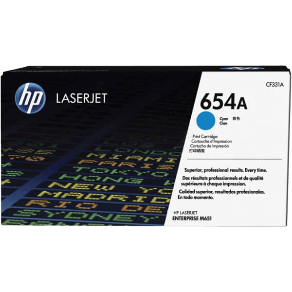 HP 654A / CF331A cyan toner - Original
