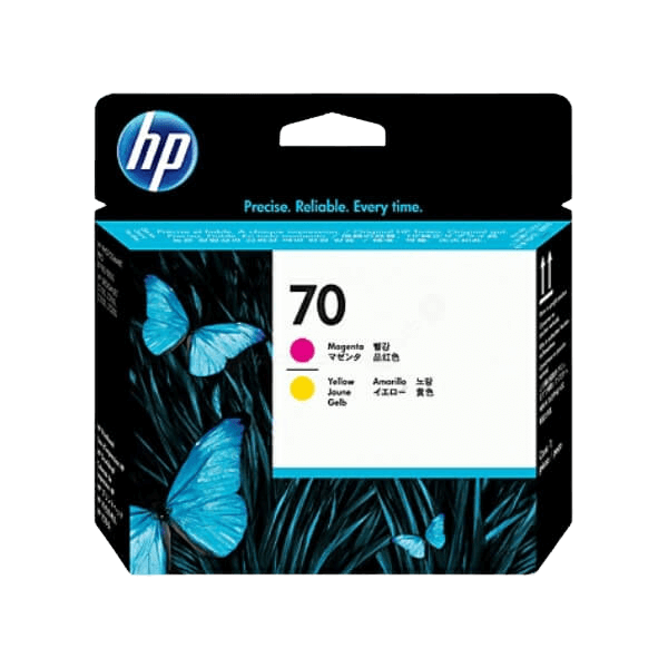 HP 70 / C9406A magenta / gul printhoved - Original