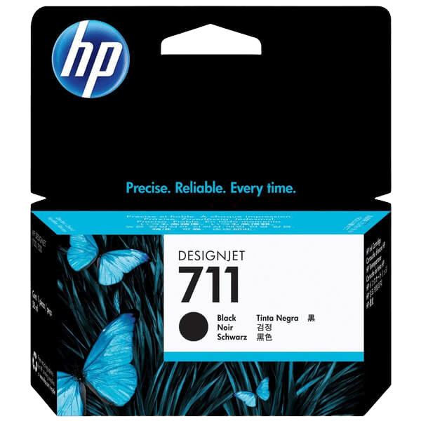 HP 711 / CZ129A sort blækpatron - Original