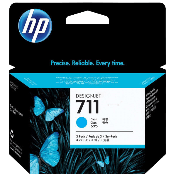 HP 711 / CZ134A cyan XL blækpatron - Original