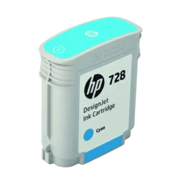 HP 728 / F9J63A cyan blækpatron - Original