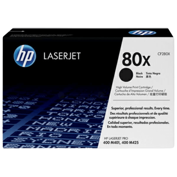 HP 80X / CF280X sort XL toner - Original