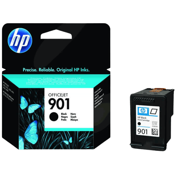 HP 901 / CC653AE sort blækpatron - Original