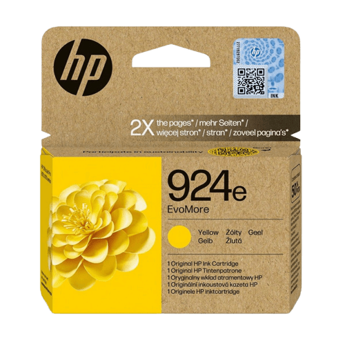 HP 924E / 4K0U9NE gul XL blækpatron - Original