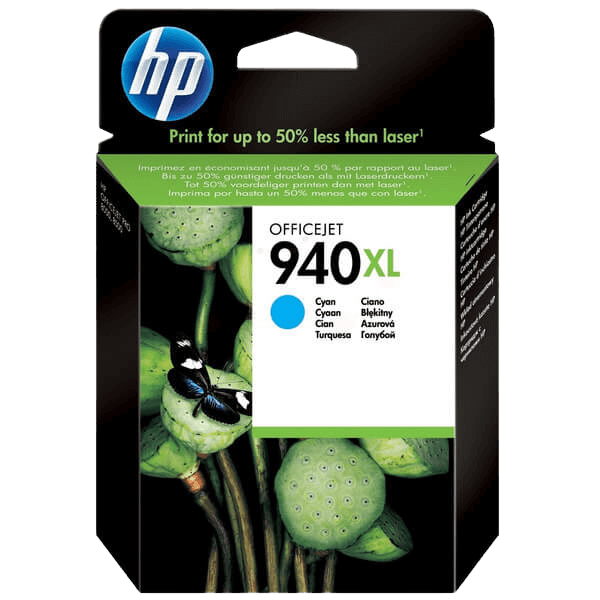 HP 940 / C4907AE cyan XL blækpatron - Original