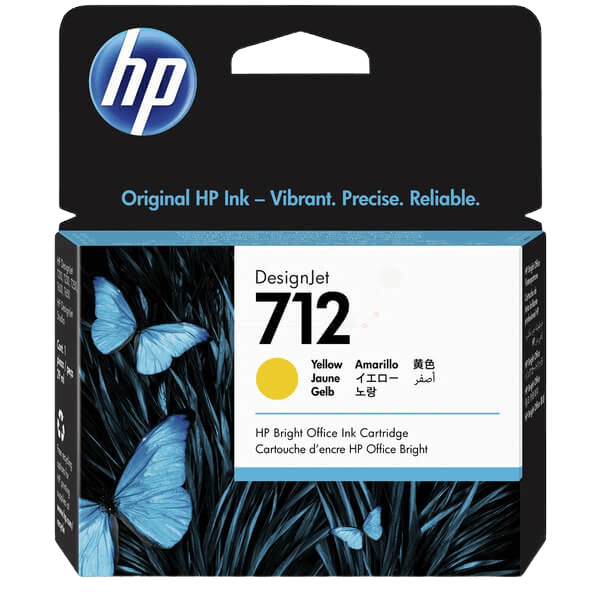 HP 712 / 3ED69A gul blækpatron - Original