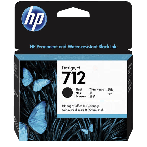 HP 712 / 3ED71A sort XL blækpatron - Original