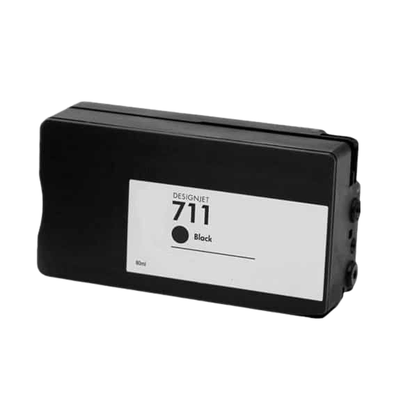 Kompatibel HP 711 / CZ133A sort blækpatron