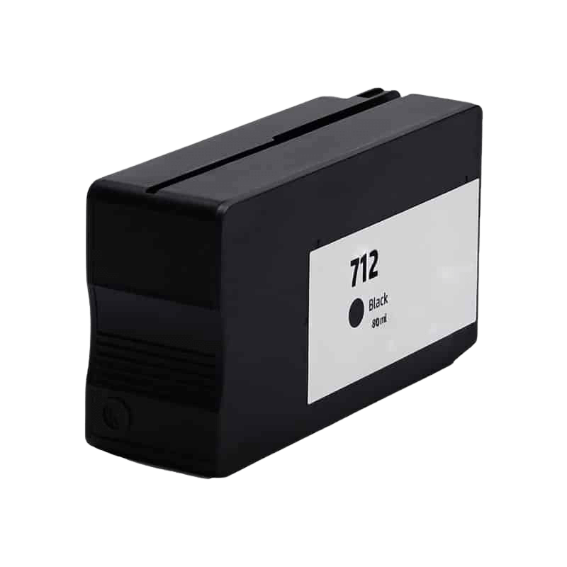 HP 712 / 3ED70A sort blækpatron - Kompatibel