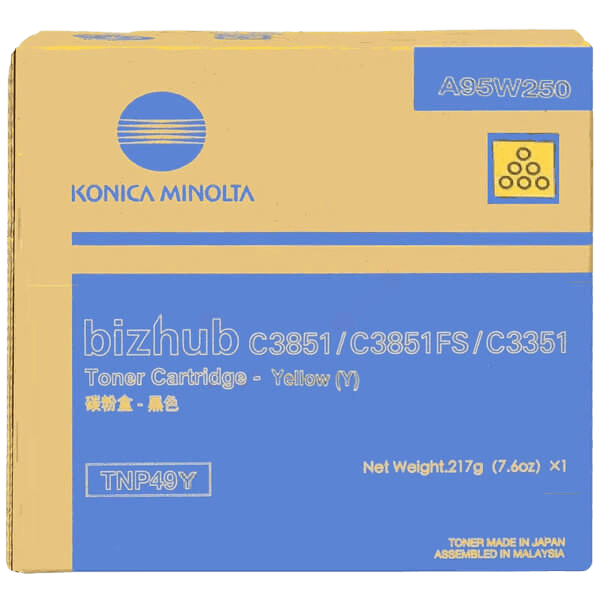 Konica Minolta TNP-49 / A95W250 gul toner - Original