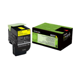 Lexmark 802Y / 80C20Y0 gul toner - Original