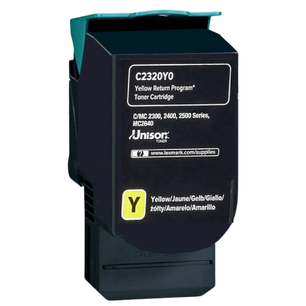 Lexmark C232HY0 gul XL toner - Original