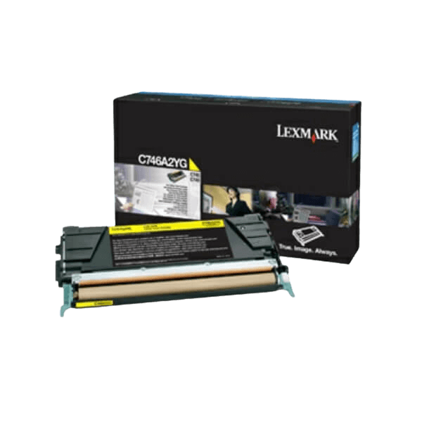 Lexmark C746 / C746A3YG gul toner - Original