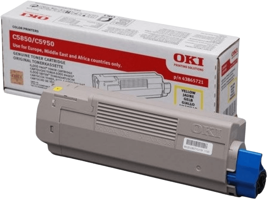 OKI 43865721 gul toner - Original